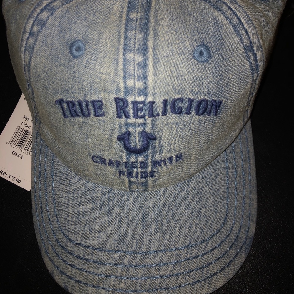 True Religion Light Wash Jean hat